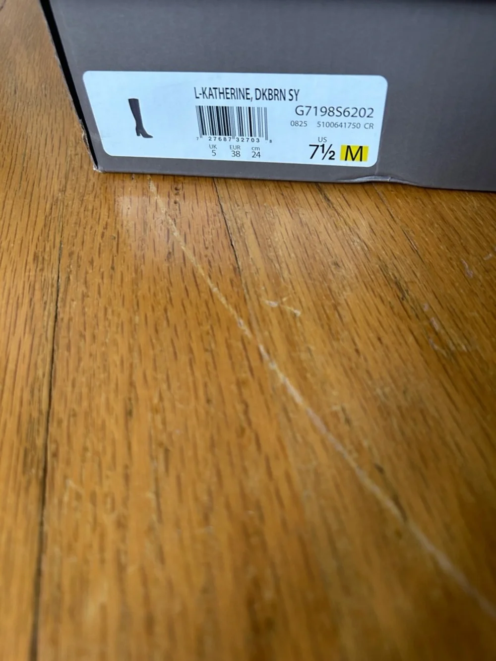 Franco Sarto L-Katherine‎ Dark Brown faux Leather Block Heel Boots 7.5